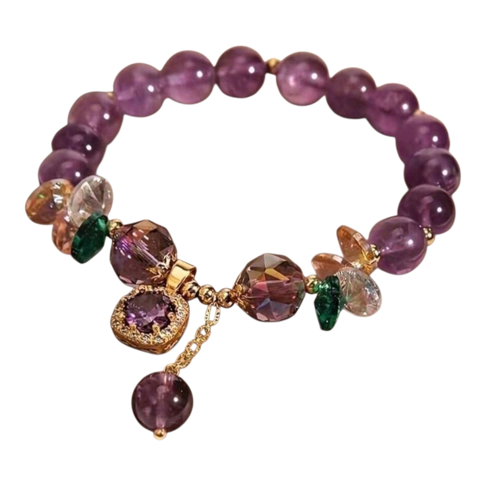 Elegant Purple Beaded Bracelet